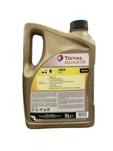 Total Quartz Ineo MC3 5W-30 Motor Oil Photo 2