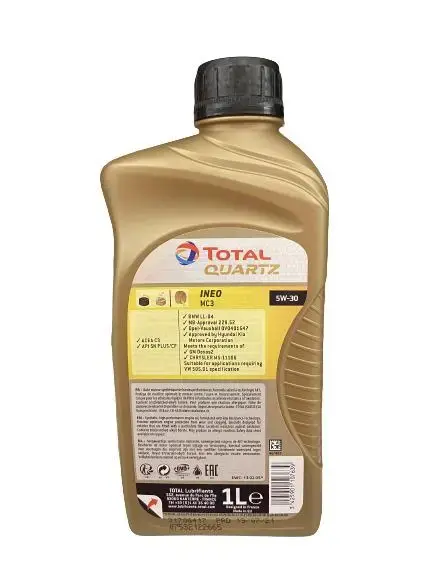 Total Quartz Ineo MC3 5W-30 Motor Oil Photo 2
