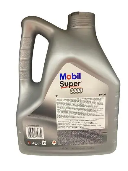 Синтетическое моторное масло Mobil Super 3000 XE 5W-30 4л Photo 2