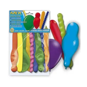 Globolandia 5104 Balloons, 20 Pieces, Assorted Colors