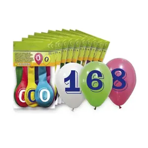 GLOBOLANDIA 5260-3 Oval Balloon with Number 8