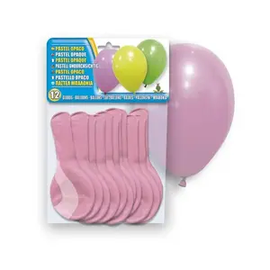 GLOBOLANDIA 5106-06 Oval Balloons, 12-Piece Pack