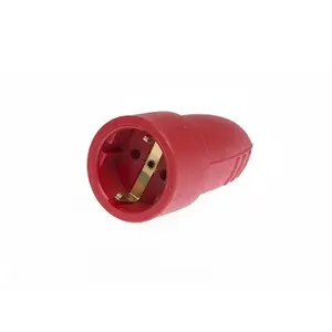N_L 17132 Rubber Socket IP44 Red
