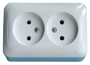 LIREGUS Double Socket, White, PKL16-109A/B