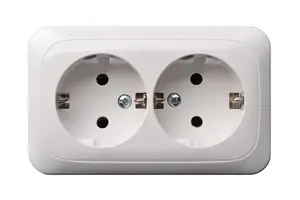 LIREGUS PKL 16-005 Double Schuko Socket, White