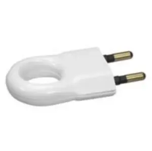 Legrand 050162 Power Plug Adapter 2P 6A White