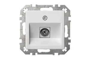 LIREGUS Underplaster TV Rosette, Unframed, White