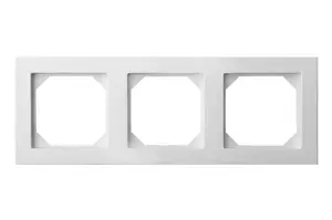 LIREGUS 3-Gang Frame, White