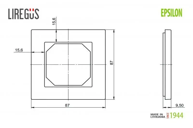 Декоративная рамка LIREGUS FRAME на 1 пост, песочная Photo 2