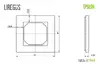 Декоративная рамка LIREGUS FRAME на 1 пост, песочная Photo 2
