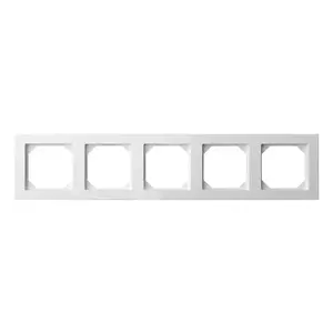 LIREGUS K14-245-05E/B 5-Gang Frame White