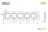 Рамка на 5 постов LIREGUS песочная Photo 2
