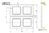 Рамка LIREGUS Epsilon Slim K14-145-02 белая Photo 3