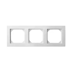 LIREGUS Epsilon Slim K14-145-03 Frame, 3-Gang, White