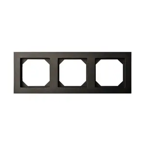 LIREGUS Epsilon Slim K14-145-03 Frame, 3-Gang, Black