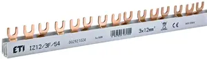 ETI 3-Phase Insulated Busbar 12mm² 1m Length 54 Modules