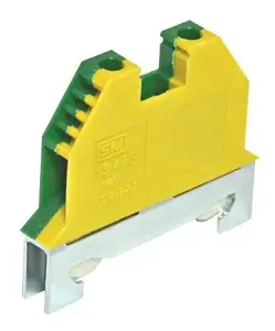 ETI VS 4 PE Terminal Block Assembly, Yellow/Green