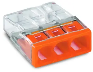 Wago 2273-203 Compact PUSH WIRE Connection Terminal for 3 Conductors 1-2.5 mm²