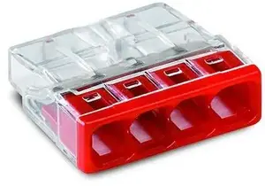 Wago 2273-204 Compact PUSH WIRE Connection Terminal for 4 Conductors 1-2.5 mm²