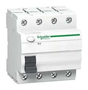 Schneider A9Z05425 noplūdes strāvas relejs, 4P, 25A, 30mA