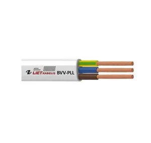 Lietkabelis BVV-PLL Installation Cable, 2 x 1 mm², White