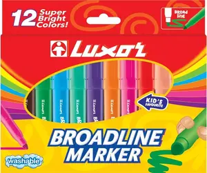 Фломастеры Luxor 6180/12BOX, набор из 12 штук