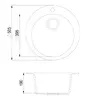 HELIKA SR 100-601 W Oval Kitchen Sink Photo 2