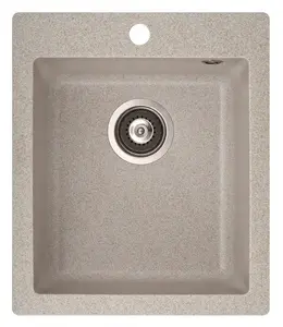 Aquasanita SQS100 Simplex Kitchen Sink Beige
