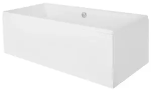 BESCO Quadro WAQ-175-PK Acrylic Rectangular Bathtub