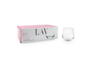 Viskija glāžu komplekts LAV LAL361F, 345 ml, 6 gab., caurspīdīgs