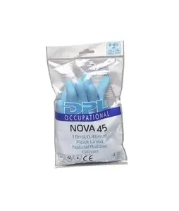 NENURODYTA_Z 160.29 Flock Lined Protective Gloves, Size 7, Blue