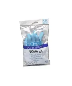 NENURODYTA_Z Flock Lined Protective Gloves, Size 8–8.5, Blue