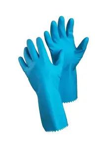 NENURODYTA_Z 45.30 Velor-Lined Work Gloves, Size 10, Blue