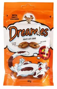 Dreamies Chicken Flavor Cat Treats 60g