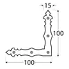 DOMAX 89972 Decorative Corner, 1.5 cm x 10 cm, Black Photo 2