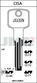 Заготовка для ключа JMA CI-48 Photo 2