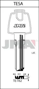 Заготовка ключа JMA TE-T62 Photo 2