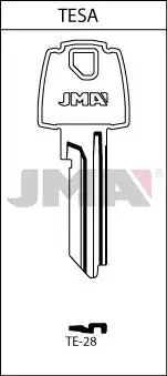 Заготовка ключа JMA TE-28 Photo 2