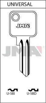 Заготовка ключа JMA U-5BD Photo 2