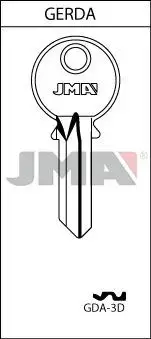 Заготовка ключа JMA GDA-3D Photo 2