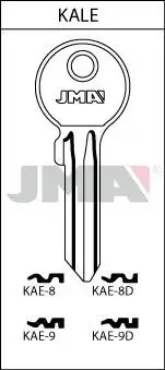 Заготовка ключа JMA KAE-8D Photo 2