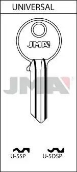 Заготовка ключа JMA U-5DSP Photo 2