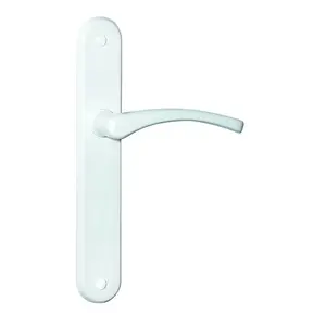 BARCZ EVA Door Handle with Plate, White