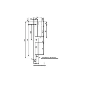 LOB RP851P Strike Plate, White Zinc Finish