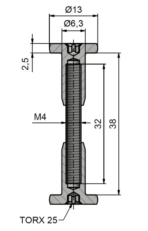TKZ Plate Clamp 38 mm Zinc Plated Photo 2