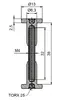 TKZ Plate Clamp 38 mm Zinc Plated Photo 2