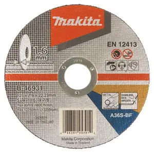 Makita B-46931 Cutting Disc 125 x 1.6 mm
