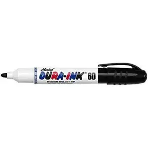 Rūpnieciskais pastāvīgais marķieris Markal DURA-INK 60, melns, 3 mm uzgalis