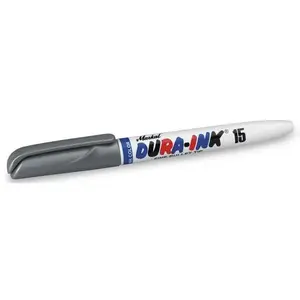 Markal DURA-INK 15 rūpnieciskais marķieris, sudraba krāsa, 1.5 mm uzgalis