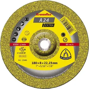 Шлифовальный диск Klingspor A 24 EX 125 x 6 x 22.23 мм